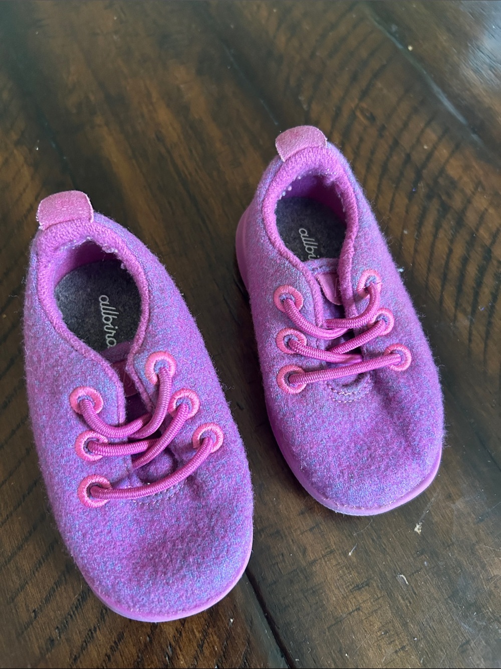 allbirds Kids Wool Runner — Pink/Purple